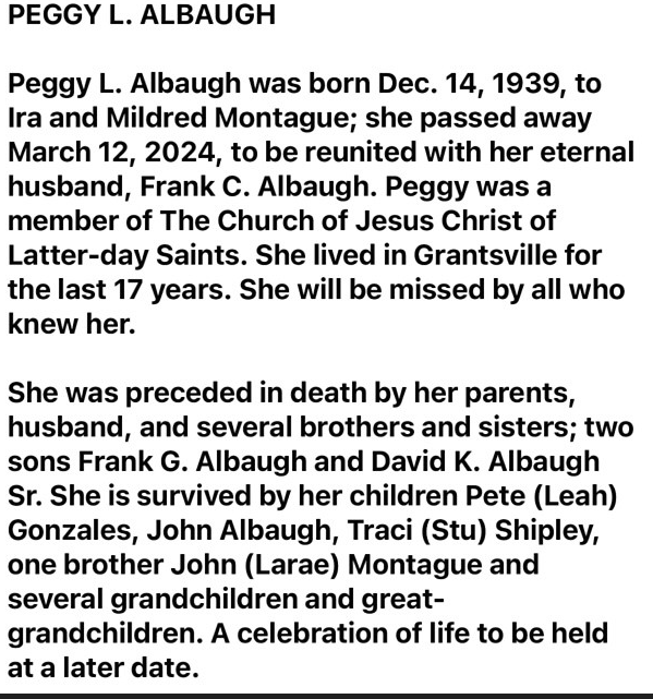 Peggy L Albaugh